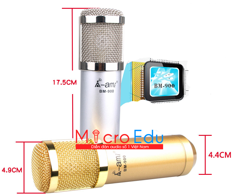 Micro thu âm AMI BM900 giá rẻ có đáng để mua hát live stream, thu âm tại nhà?